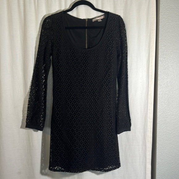 Forever 21 Dresses & Skirts - Black Lace Long Sleeve Mini Dress, SP